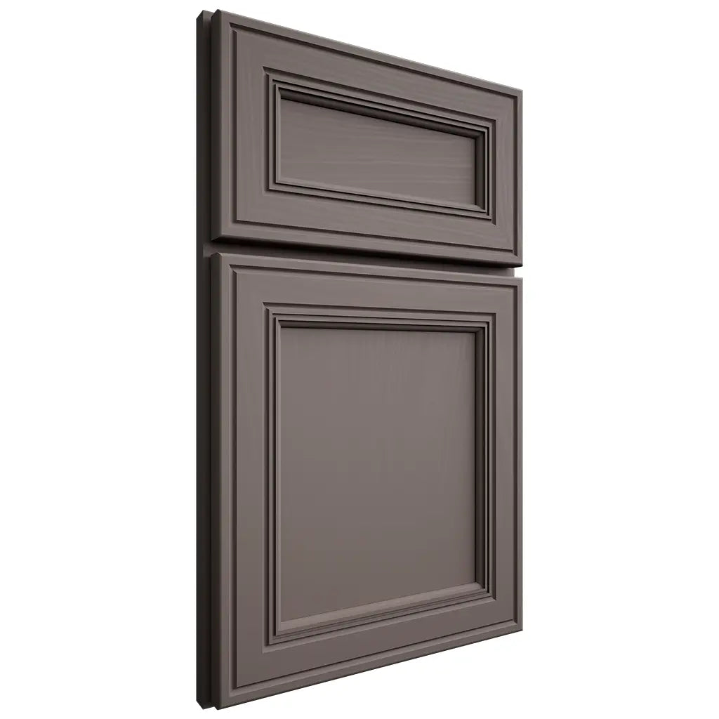 Shiloh Cabinetry Full Overlay Glenbrook Poplar Plain Cut Heatherstone Door