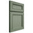 Shiloh Cabinetry Full Overlay Glenbrook Poplar Plain Cut Moss Door