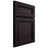 Shiloh Cabinetry Full Overlay Glenbrook Red Oak Plain Cut Espresso Door