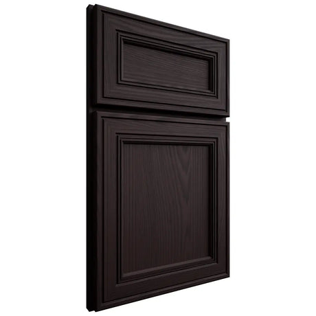 Shiloh Cabinetry Full Overlay Glenbrook Red Oak Plain Cut Espresso Door