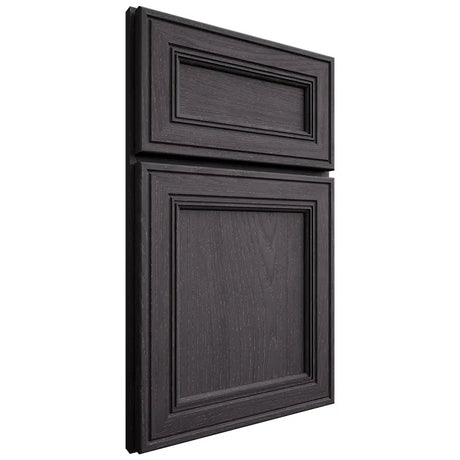 Shiloh Cabinetry Full Overlay Glenbrook Red Oak Plain Cut Harbor Door