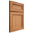 Shiloh Cabinetry Full Overlay Glenbrook Red Oak Plain Cut Medium Door