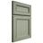 Shiloh Cabinetry Full Overlay Glenbrook Red Oak Plain Cut Moss Door