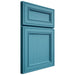 Shiloh Cabinetry Full Overlay Glenbrook White Oak Plain Cut Aqua Door