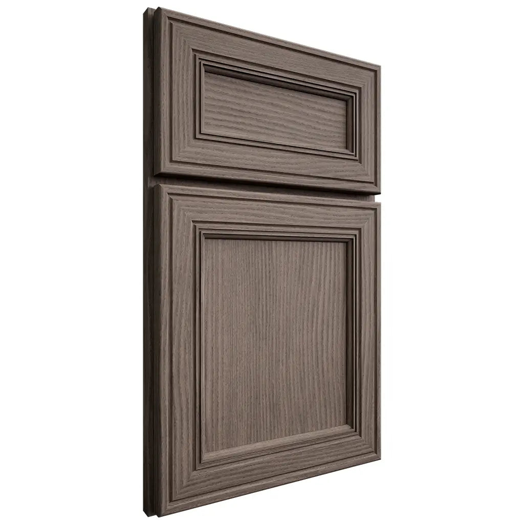 Shiloh Cabinetry Full Overlay Glenbrook White Oak Plain Cut Clay Door
