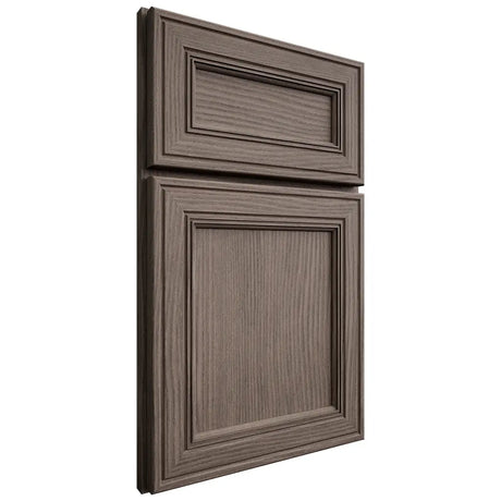 Shiloh Cabinetry Full Overlay Glenbrook White Oak Plain Cut Clay Door