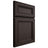 Shiloh Cabinetry Full Overlay Glenbrook White Oak Plain Cut Morel Door