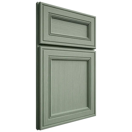 Shiloh Cabinetry Full Overlay Glenbrook White Oak Plain Cut Moss Door