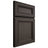 Shiloh Cabinetry Full Overlay Glenbrook White Oak Quarter Sawn Creekside Door