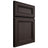 Shiloh Cabinetry Full Overlay Glenbrook White Oak Quarter Sawn Morel Door