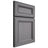 Shiloh Cabinetry Full Overlay Glenbrook White Oak Quarter Sawn Sterling Door