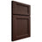Shiloh Cabinetry Full Overlay Greensboro Alder Plain Cut Umber Door