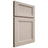Shiloh Cabinetry Full Overlay Greensboro Alder Plain Cut White Sands Door
