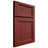Shiloh Cabinetry Full Overlay Greensboro Cherry Plain Cut Red Door