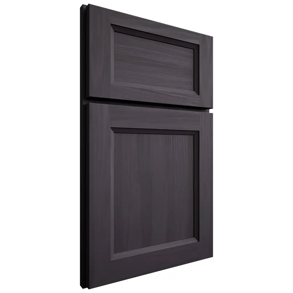 Shiloh Cabinetry Full Overlay Greensboro Hickory Plain Cut Harbor Door