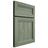 Shiloh Cabinetry Full Overlay Greensboro Hickory Plain Cut Moss Door