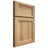 Shiloh Cabinetry Full Overlay Greensboro Hickory Plain Cut Natural Door