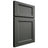Shiloh Cabinetry Full Overlay Greensboro Paintable Pewter Green Door