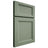 Shiloh Cabinetry Full Overlay Greensboro Poplar Plain Cut Moss Door