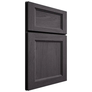 Shiloh Cabinetry Full Overlay Greensboro Red Oak Plain Cut Harbor Door