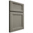 Shiloh Cabinetry Full Overlay Greensboro Walnut Plain Cut Thyme Door