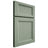 Shiloh Cabinetry Full Overlay Greensboro White Oak Plain Cut Moss Door