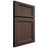 Shiloh Cabinetry Full Overlay Greensboro White Oak Quarter Sawn Dusk Door