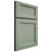Shiloh Cabinetry Full Overlay Greensboro White Oak Quarter Sawn Moss Door