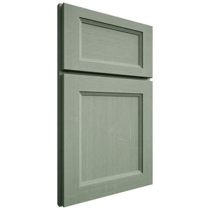 Shiloh Cabinetry Full Overlay Greensboro White Oak Quarter Sawn Moss Door