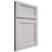 Shiloh Cabinetry Full Overlay Greensboro White Oak Rift Cut Cotton Door