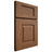 Shiloh Cabinetry Full Overlay Hamlin Alder Plain Cut Walnut Door