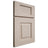 Shiloh Cabinetry Full Overlay Hamlin Alder Plain Cut White Sands Door