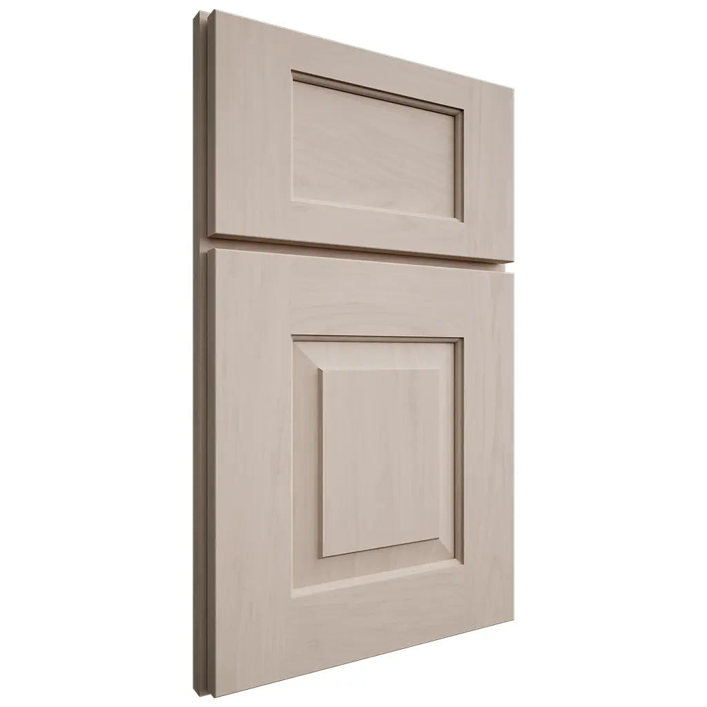 Shiloh Cabinetry Full Overlay Hamlin Alder Plain Cut White Sands Door