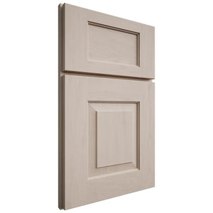 Shiloh Cabinetry Full Overlay Hamlin Alder Plain Cut White Sands Door
