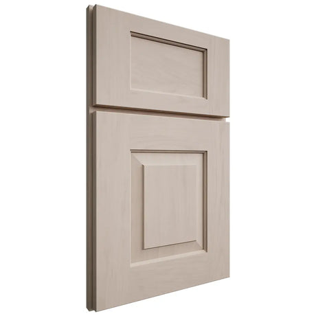 Shiloh Cabinetry Full Overlay Hamlin Alder Plain Cut White Sands Door