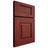 Shiloh Cabinetry Full Overlay Hamlin Cherry Plain Cut Red Door