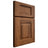 Shiloh Cabinetry Full Overlay Hamlin Hickory Plain Cut Burnt Sugar Door