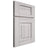 Shiloh Cabinetry Full Overlay Hamlin Hickory Plain Cut Cotton Door