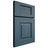 Shiloh Cabinetry Full Overlay Hamlin Hickory Plain Cut Hudson Door