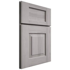 Shiloh Cabinetry Full Overlay Hamlin Hickory Plain Cut Stratus Door