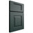 Shiloh Cabinetry Full Overlay Hamlin Paintable Billiard Green Door