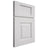 Shiloh Cabinetry Full Overlay Hamlin Paintable Polar Door