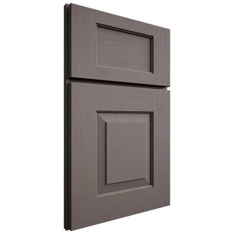 Shiloh Cabinetry Full Overlay Hamlin Poplar Plain Cut Heatherstone Door