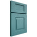 Shiloh Cabinetry Full Overlay Hamlin Red Oak Plain Cut Aqua Door