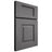 Shiloh Cabinetry Full Overlay Hamlin Red Oak Plain Cut Cadet Door
