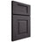 Shiloh Cabinetry Full Overlay Hamlin Red Oak Plain Cut Harbor Door