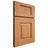 Shiloh Cabinetry Full Overlay Hamlin Red Oak Plain Cut Medium Door