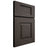 Shiloh Cabinetry Full Overlay Hamlin White Oak Plain Cut Creekside Door