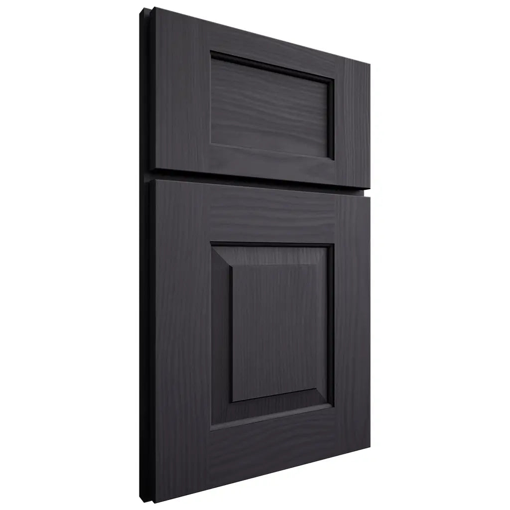 Shiloh Cabinetry Full Overlay Hamlin White Oak Plain Cut Harbor Door