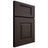 Shiloh Cabinetry Full Overlay Hamlin White Oak Plain Cut Morel Door